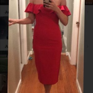 Jay Godfrey Red Cocktail Dress